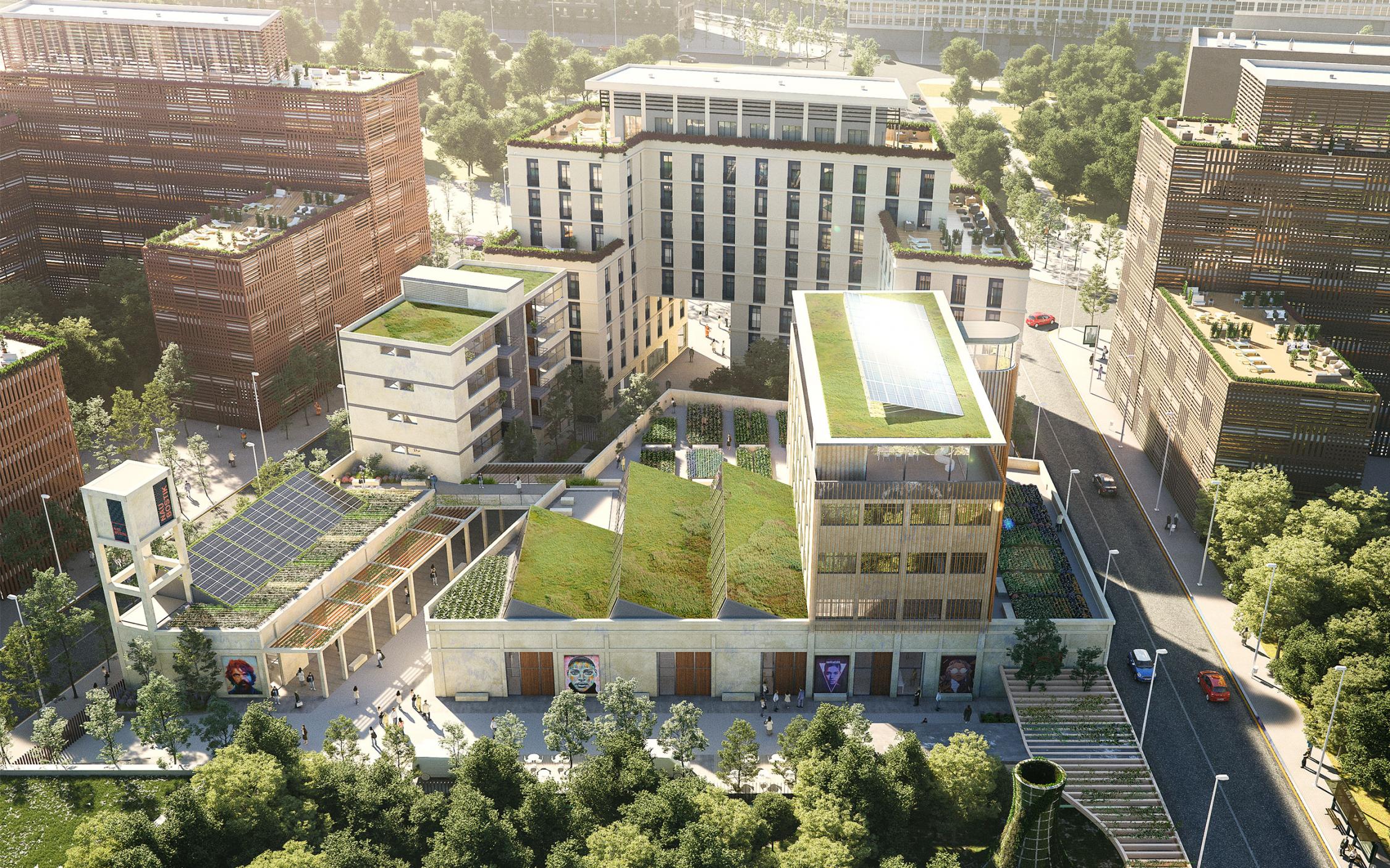 Nau Bostik cultural centre sustainability mix use